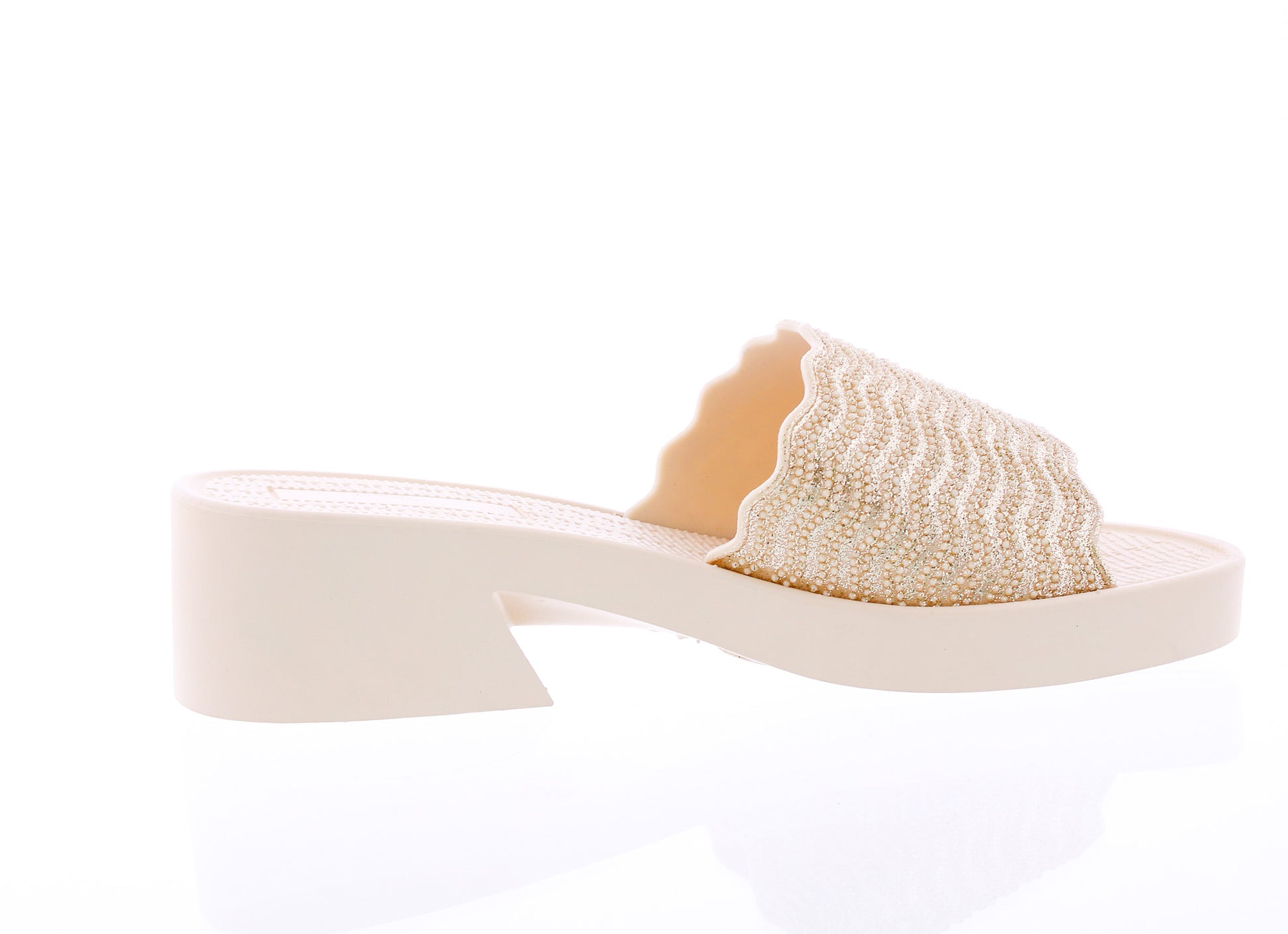 Women Glitter Heel Slide