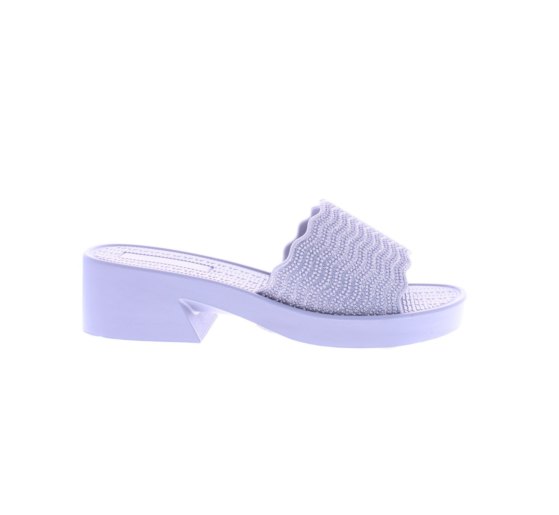 Women Glitter Heel Slide