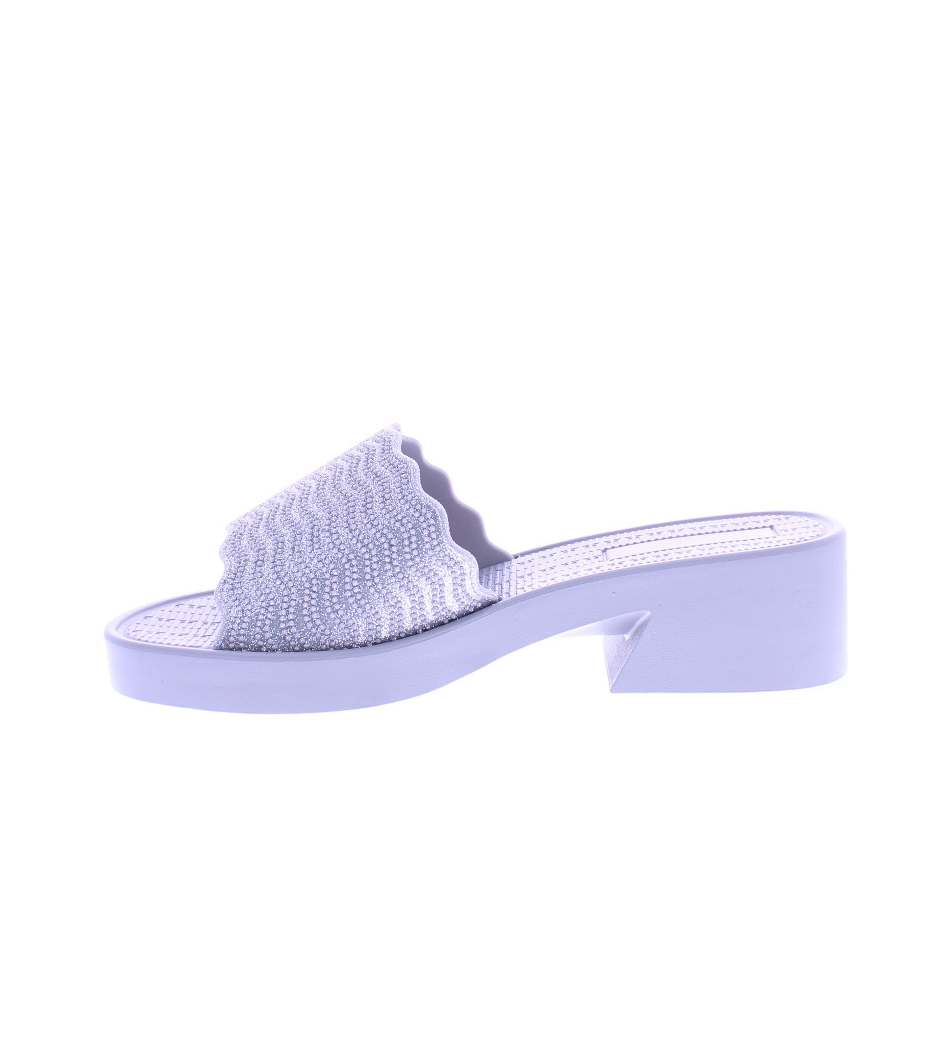 Women Glitter Heel Slide