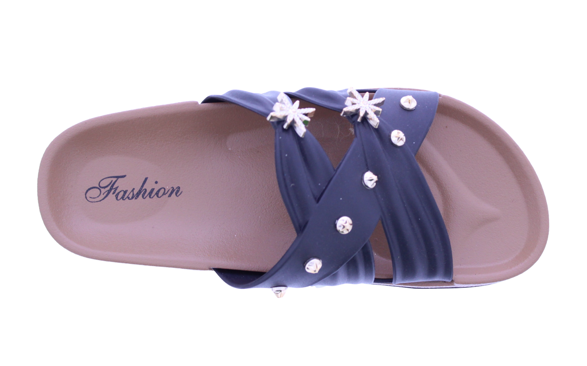 Women Gold Charm Slide