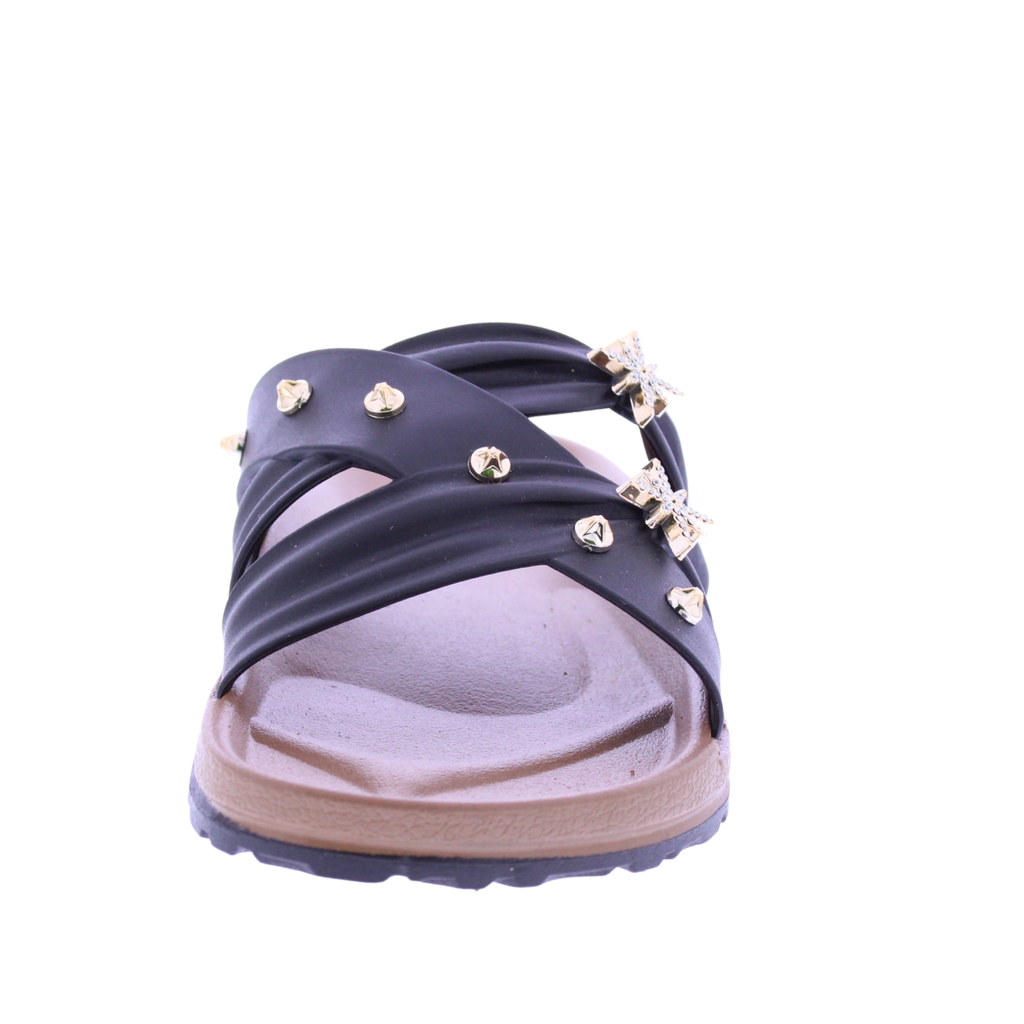 Women Gold Charm Slide