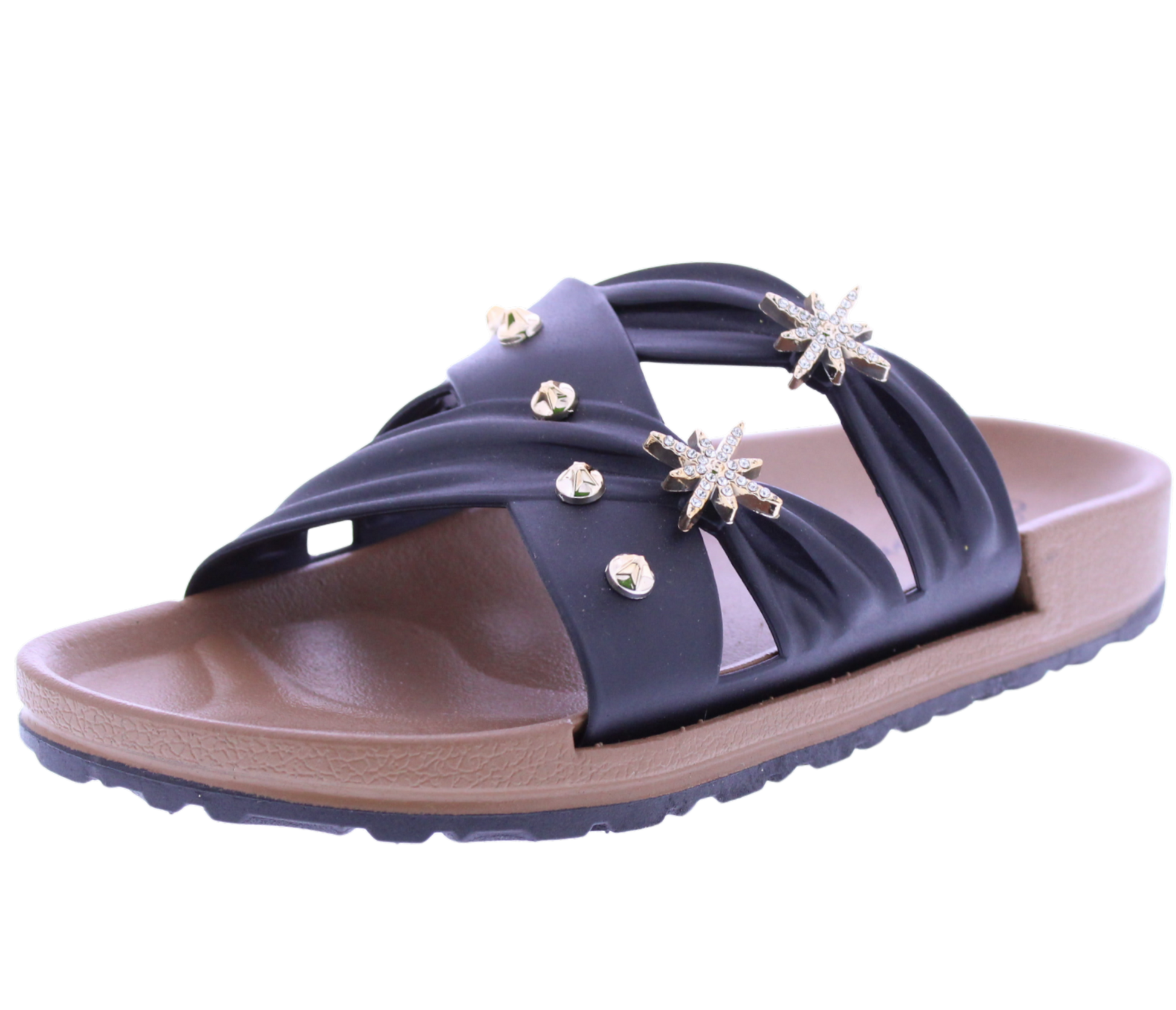 Women Gold Charm Slide