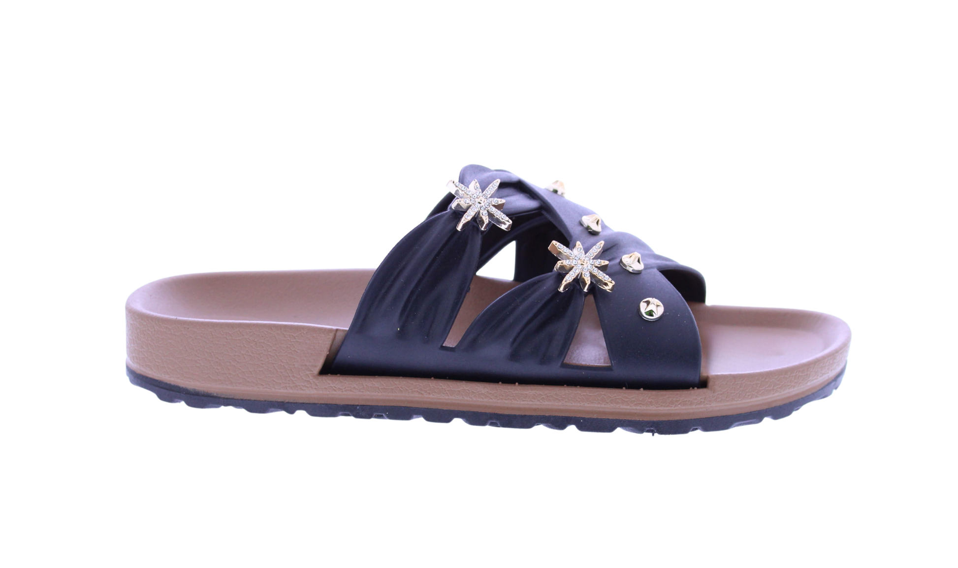 Women Gold Charm Slide