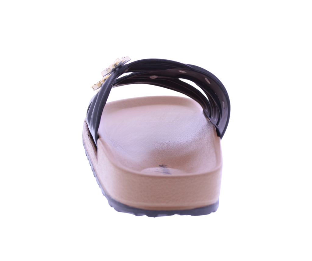 Women Gold Charm Slide