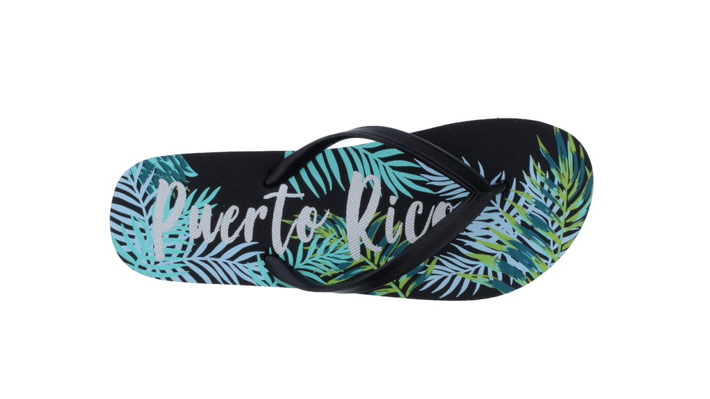 Women Puerto Rico Palm Tree Flip Flop