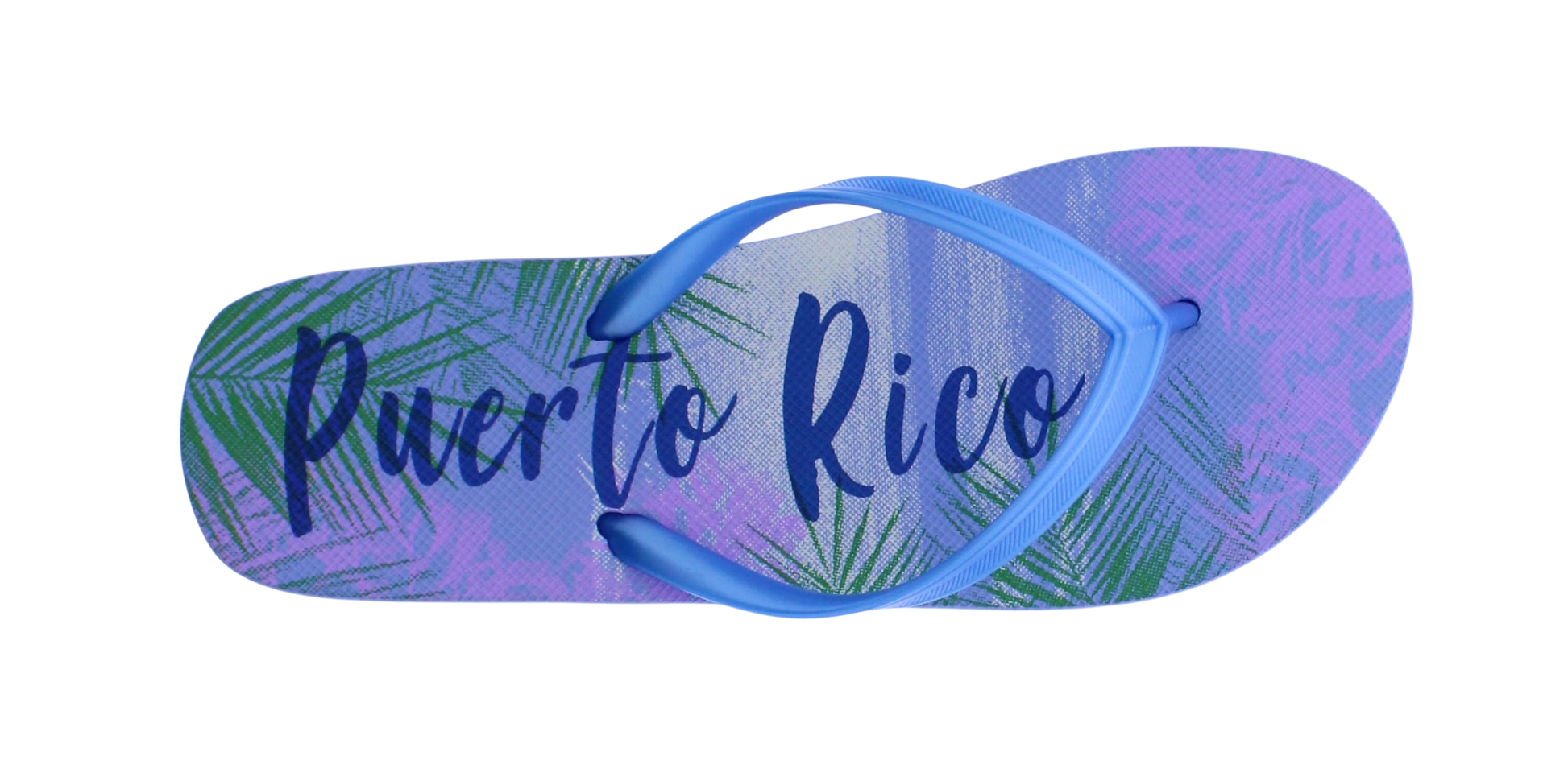 Women Puerto Rico Tropical Print Flip Flop