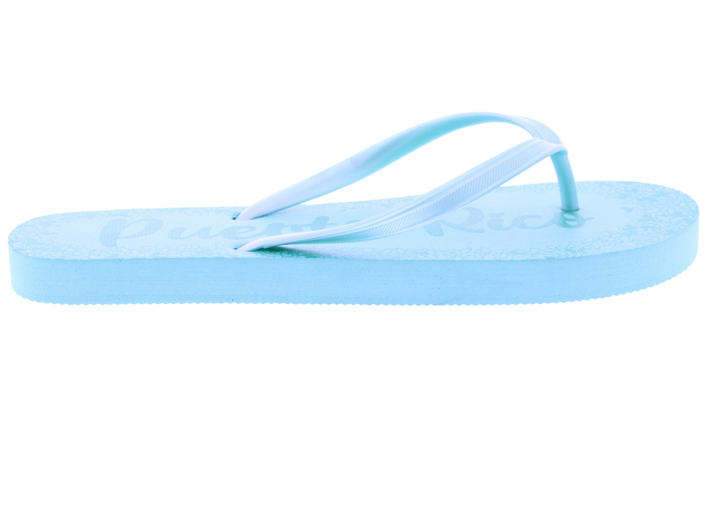 Women Puerto Rico Butterfly Print Flip Flop
