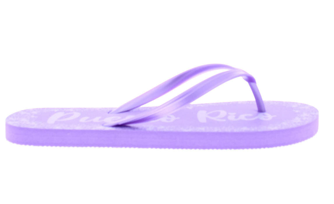 Women Puerto Rico Butterfly Print Flip Flop