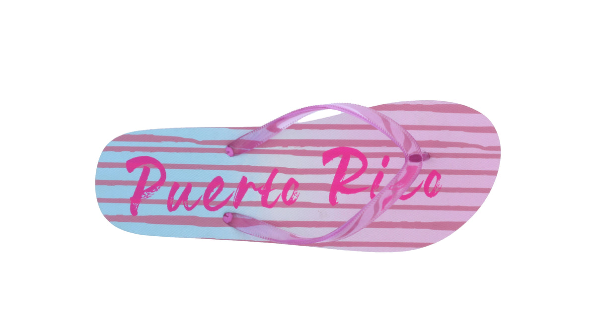 Women Puerto Rico Flip Flop With Clear Thong — Humberto Vidal