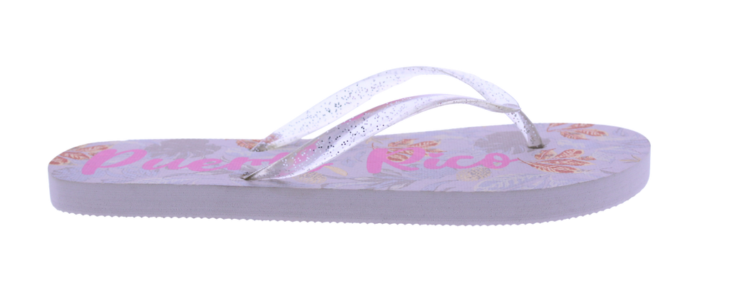 Women Puerto Rico Translucent Thong Flip Flop