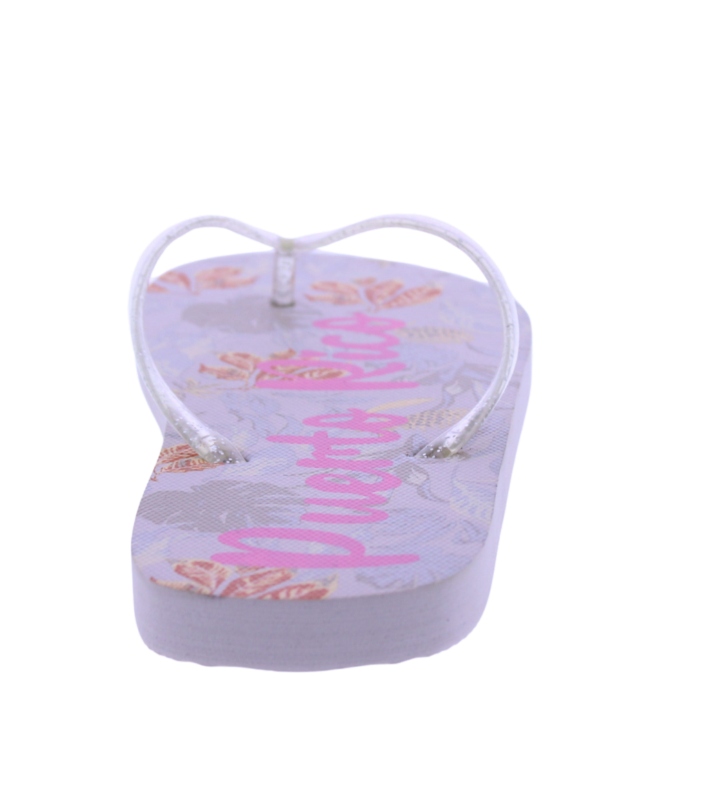 Women Puerto Rico Translucent Thong Flip Flop