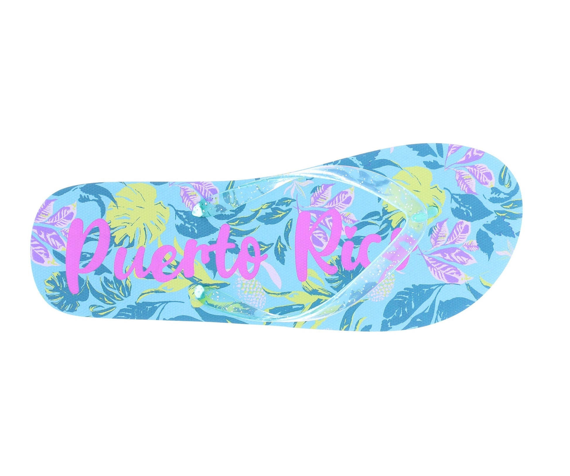 Women Puerto Rico Translucent Thong Flip Flop