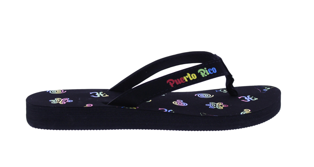 Women Flip Flop with Taíno Petroglyphs