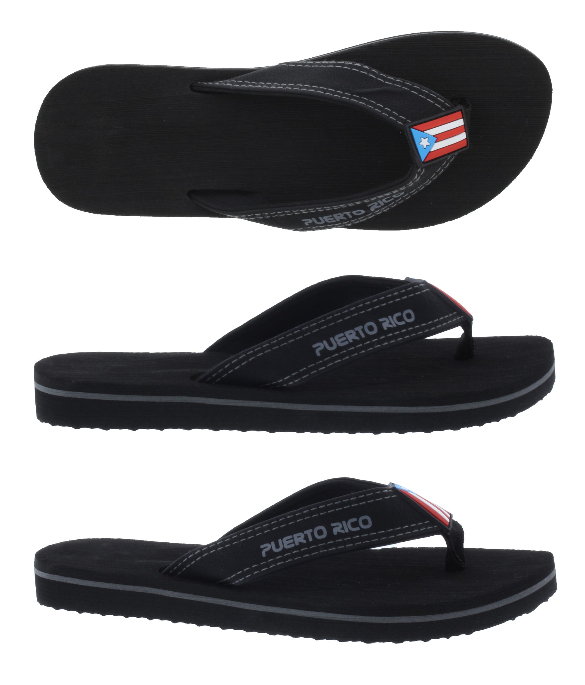 Women Puerto Rico Flip Flop with Flag