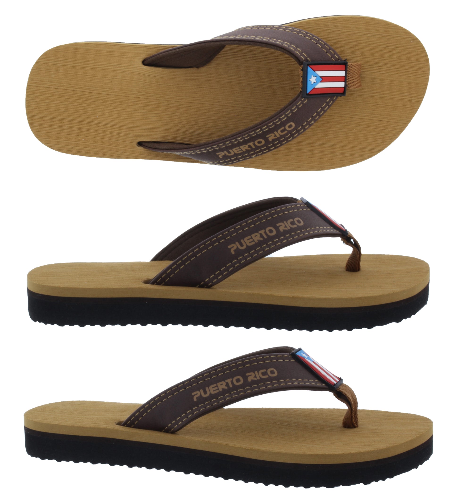 Women Puerto Rico Flip Flop with Flag