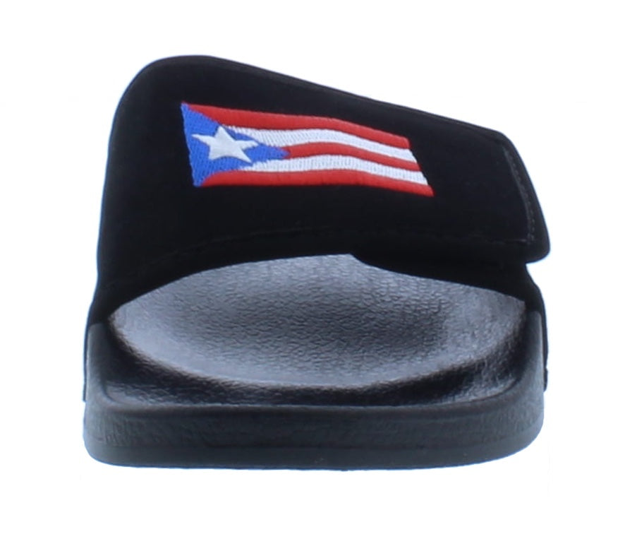 Women Stitched Puerto Rico Flag Slide