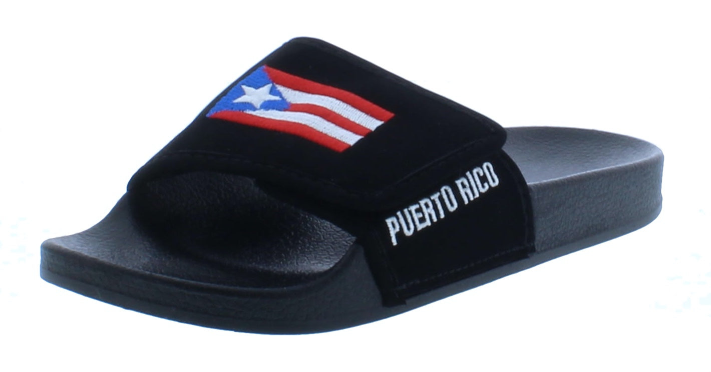 Women Stitched Puerto Rico Flag Slide