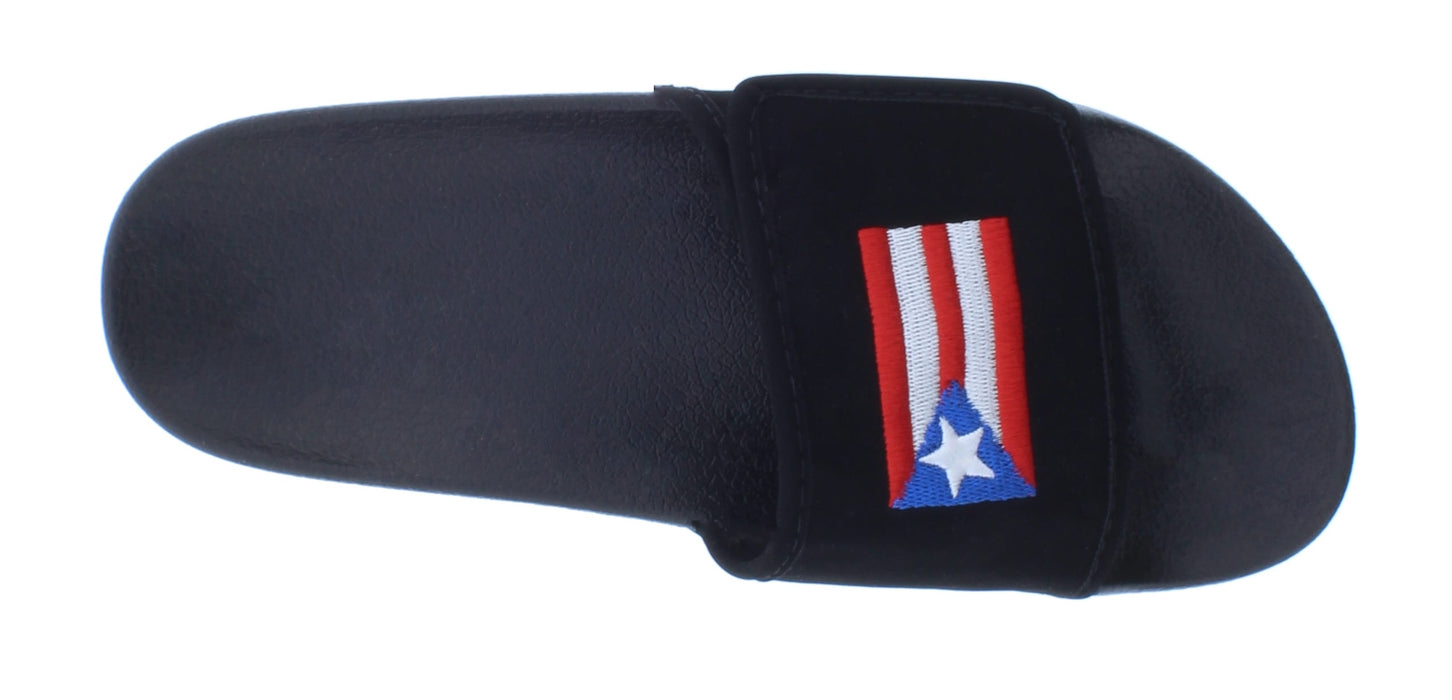 Women Stitched Puerto Rico Flag Slipper