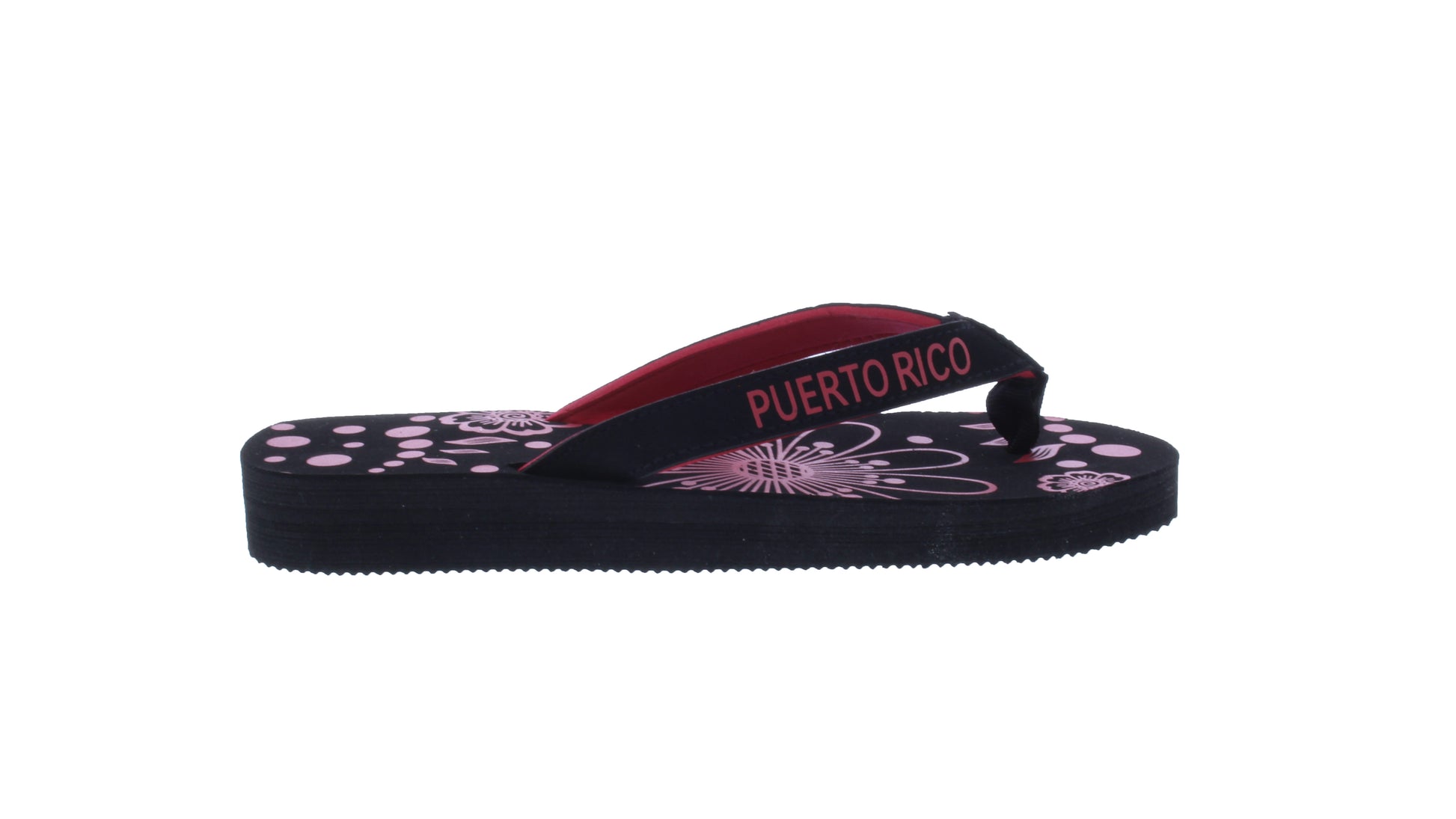 Women Puerto Rico Flower Print Flip Flop