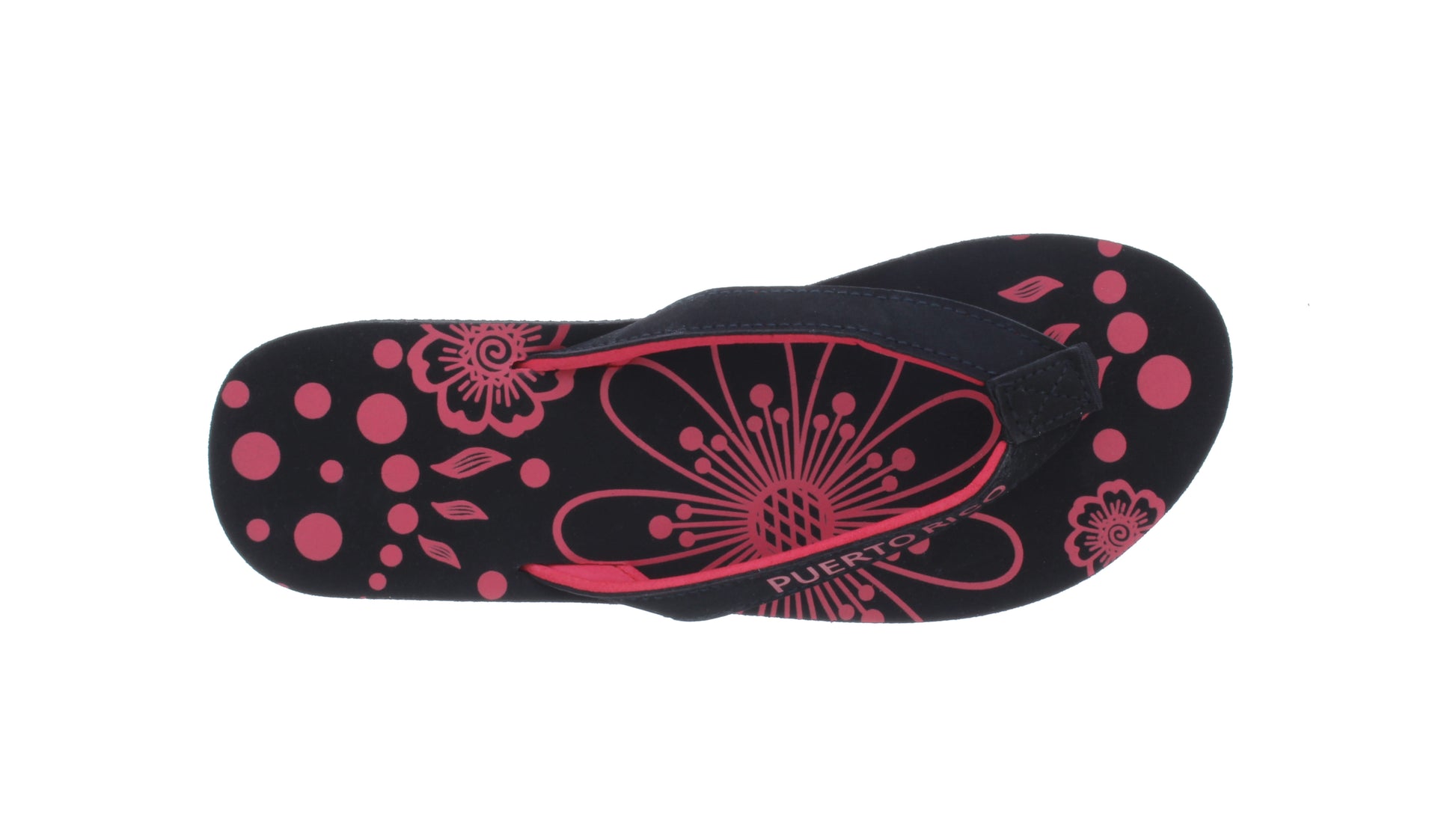 Women Puerto Rico Flower Print Flip Flop