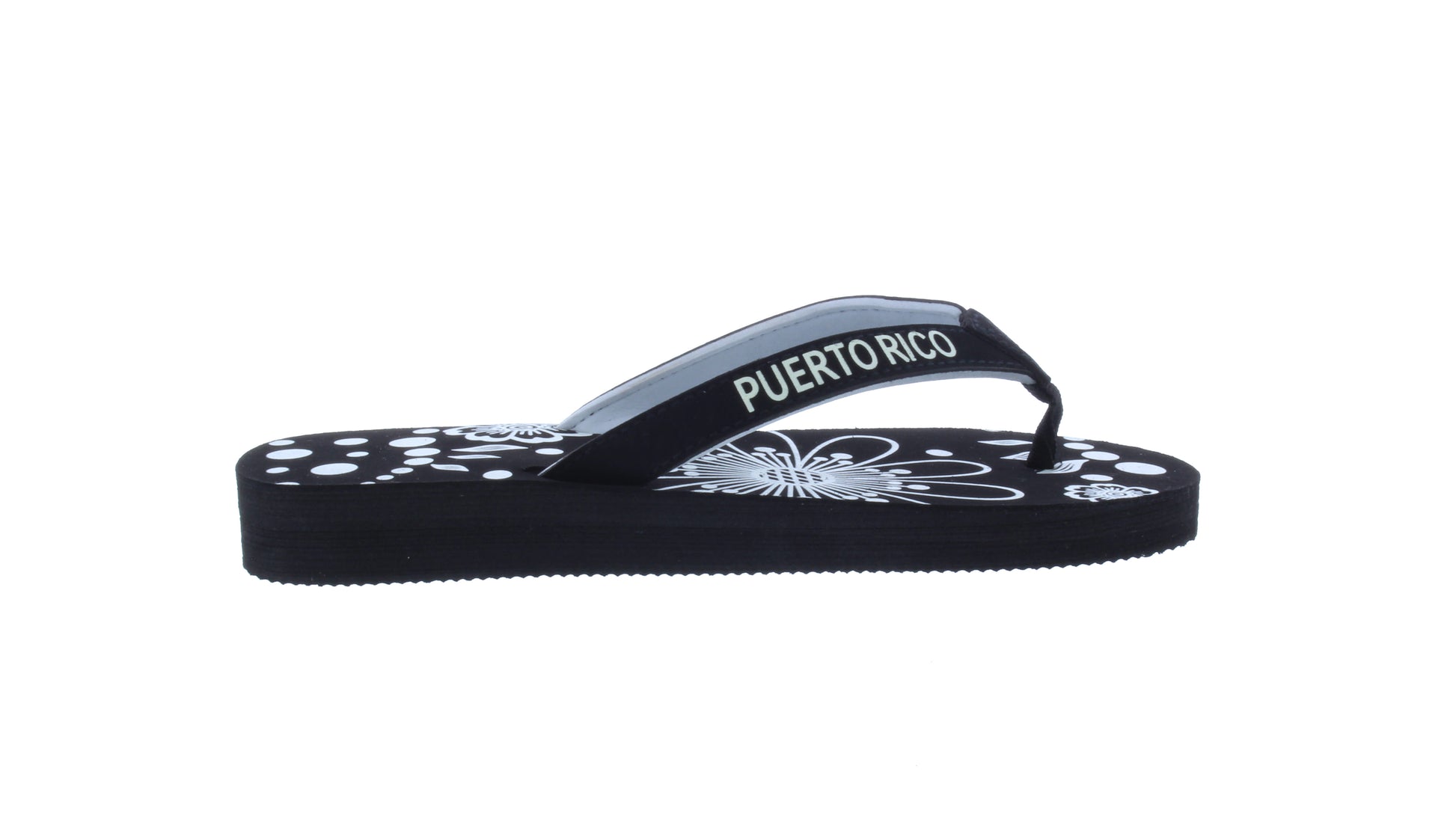 Women Puerto Rico Flower Print Flip Flop
