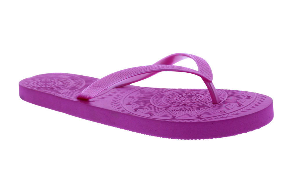 Women Mandala Embossed Flip Flop