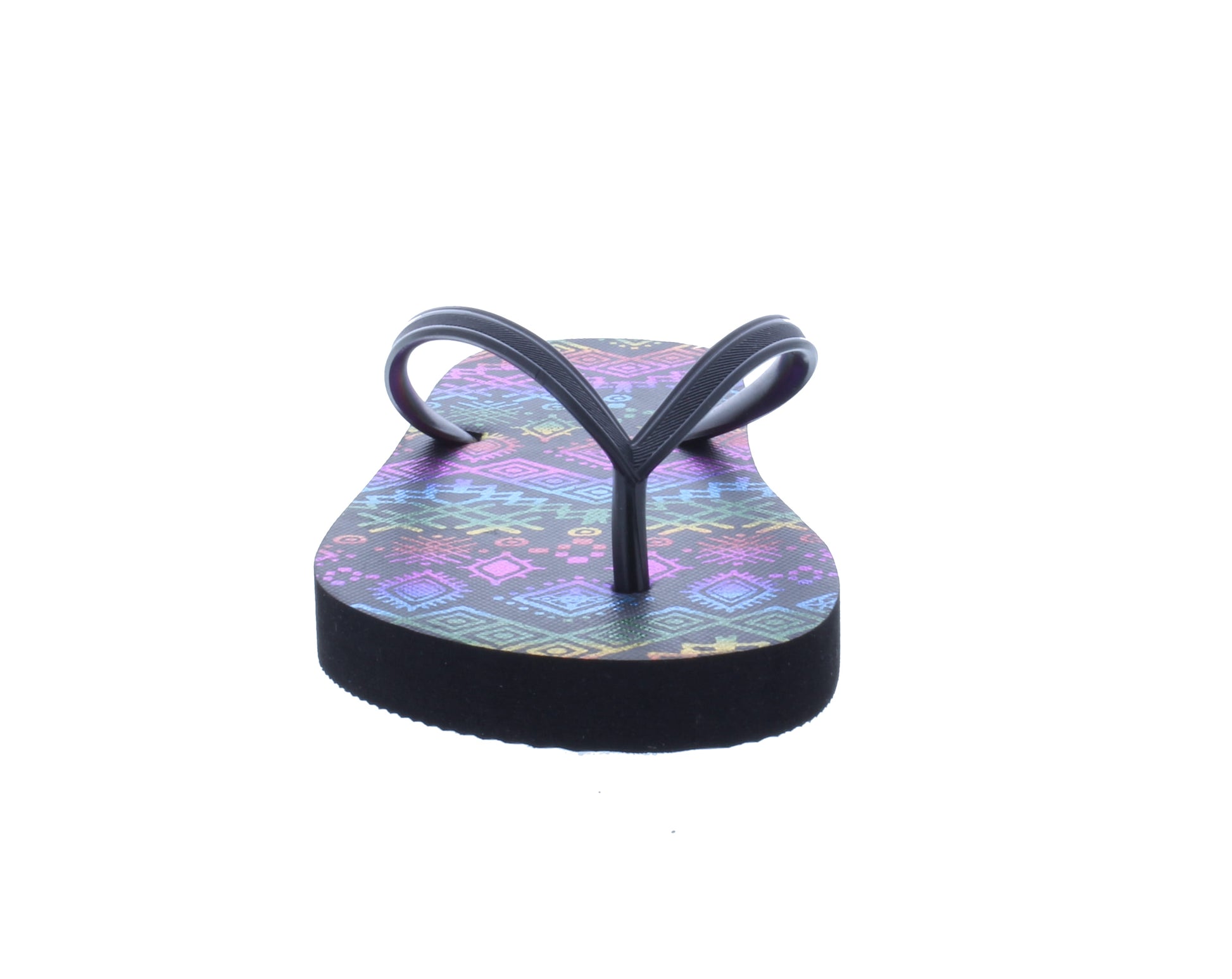 Women Flip Flop with Metallic Multicolor Designs