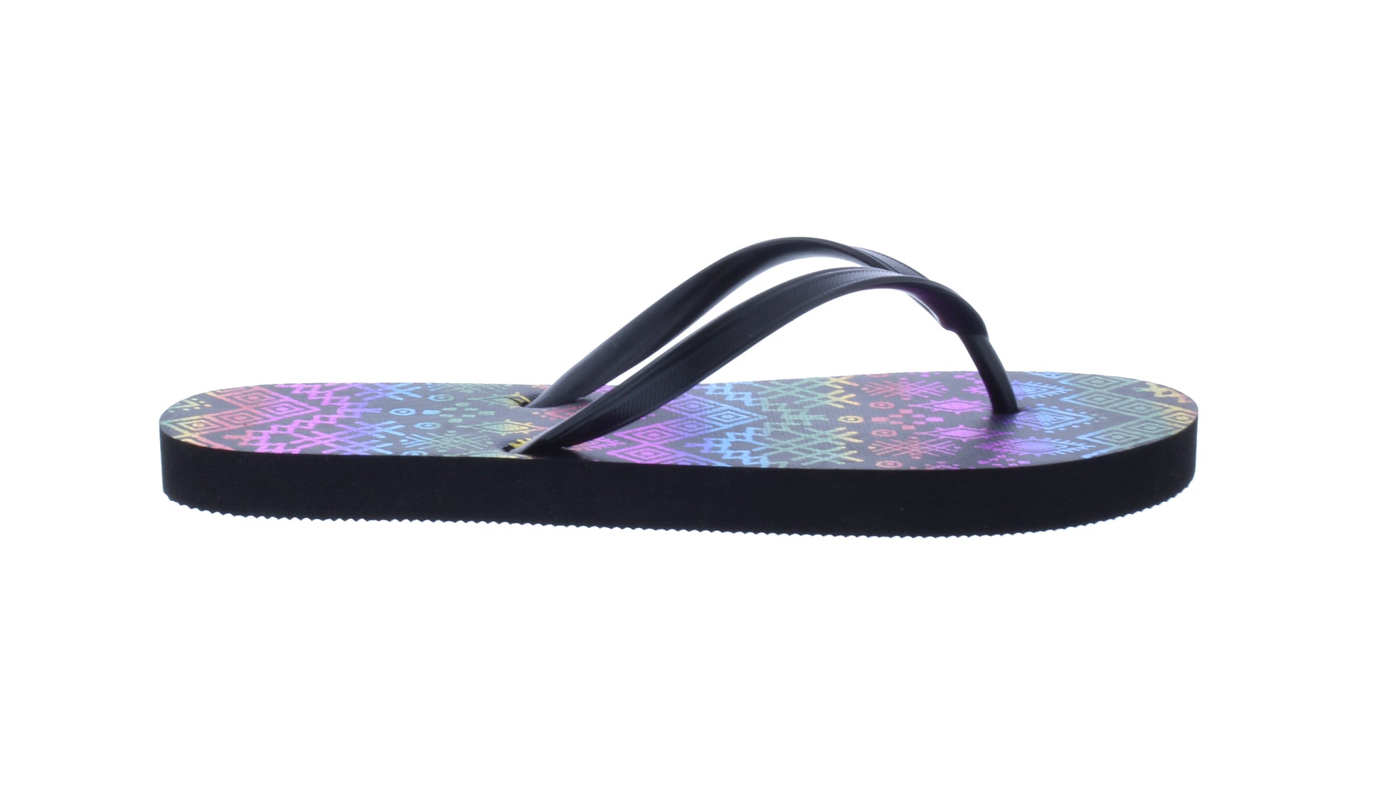 Women Flip Flop with Metallic Multicolor Designs