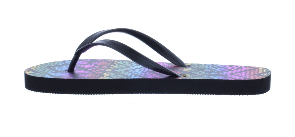 Women Flip Flop with Metallic Multicolor Designs