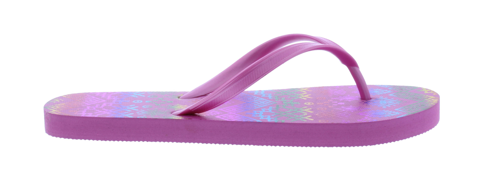 Women Flip Flop with Metallic Multicolor Designs