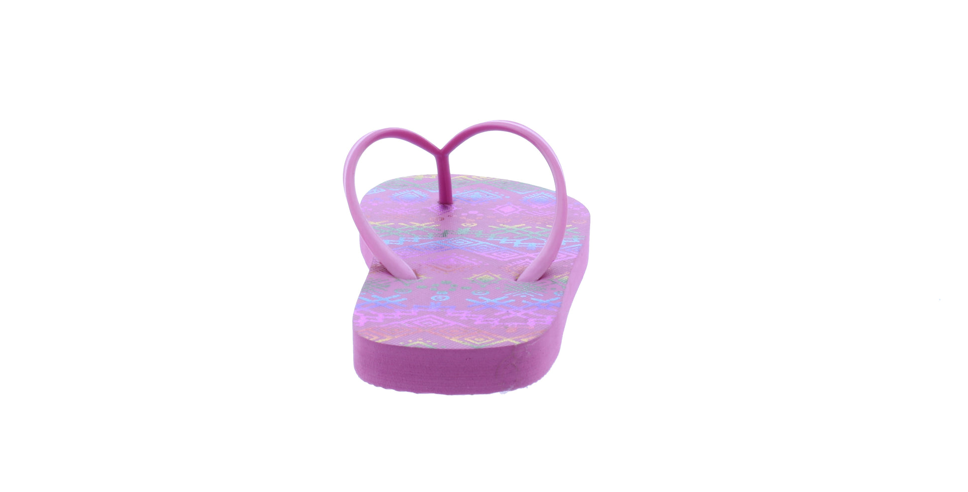 Women Flip Flop with Metallic Multicolor Designs