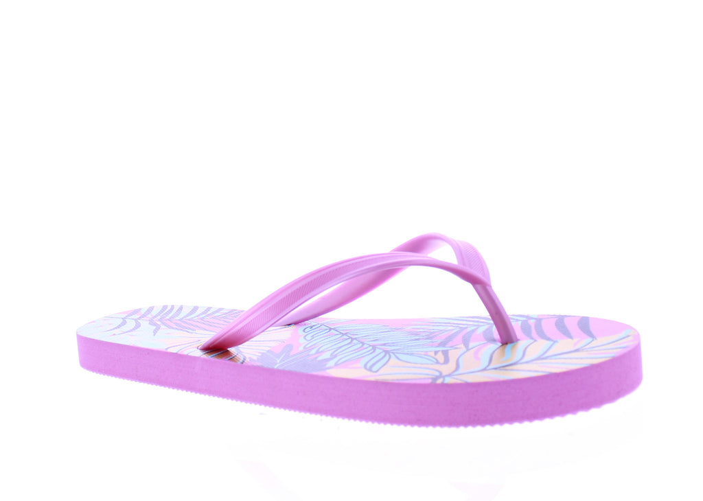 Women Tropical Leaves Print Flip Flop