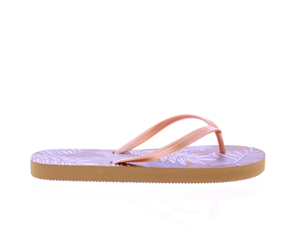 Women Tropical Leaves Print Flip Flop