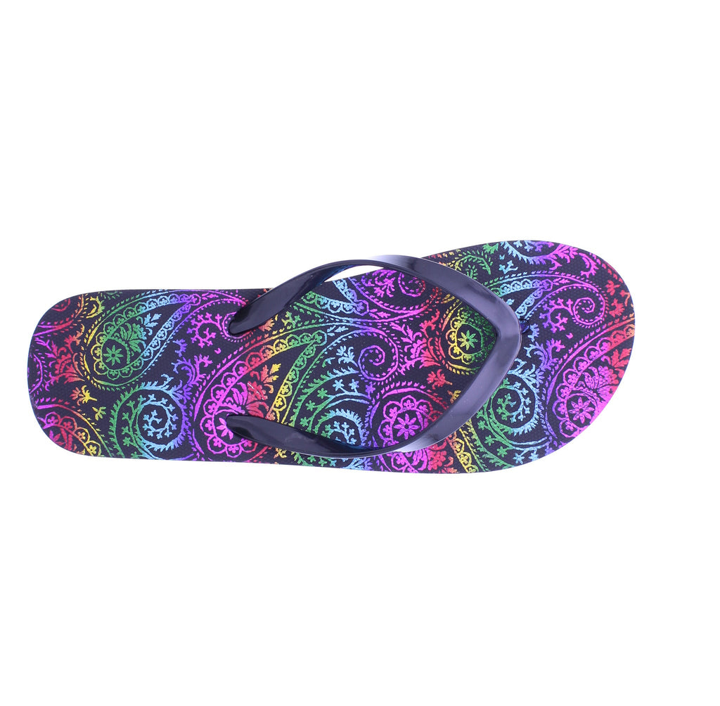Women Multicolor Metallic Flip Flop