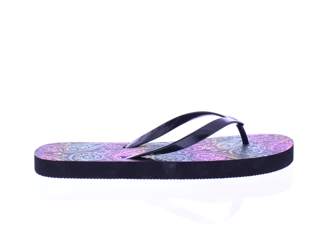 Women Multicolor Metallic Flip Flop