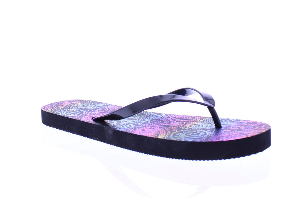 Women Multicolor Metallic Flip Flop
