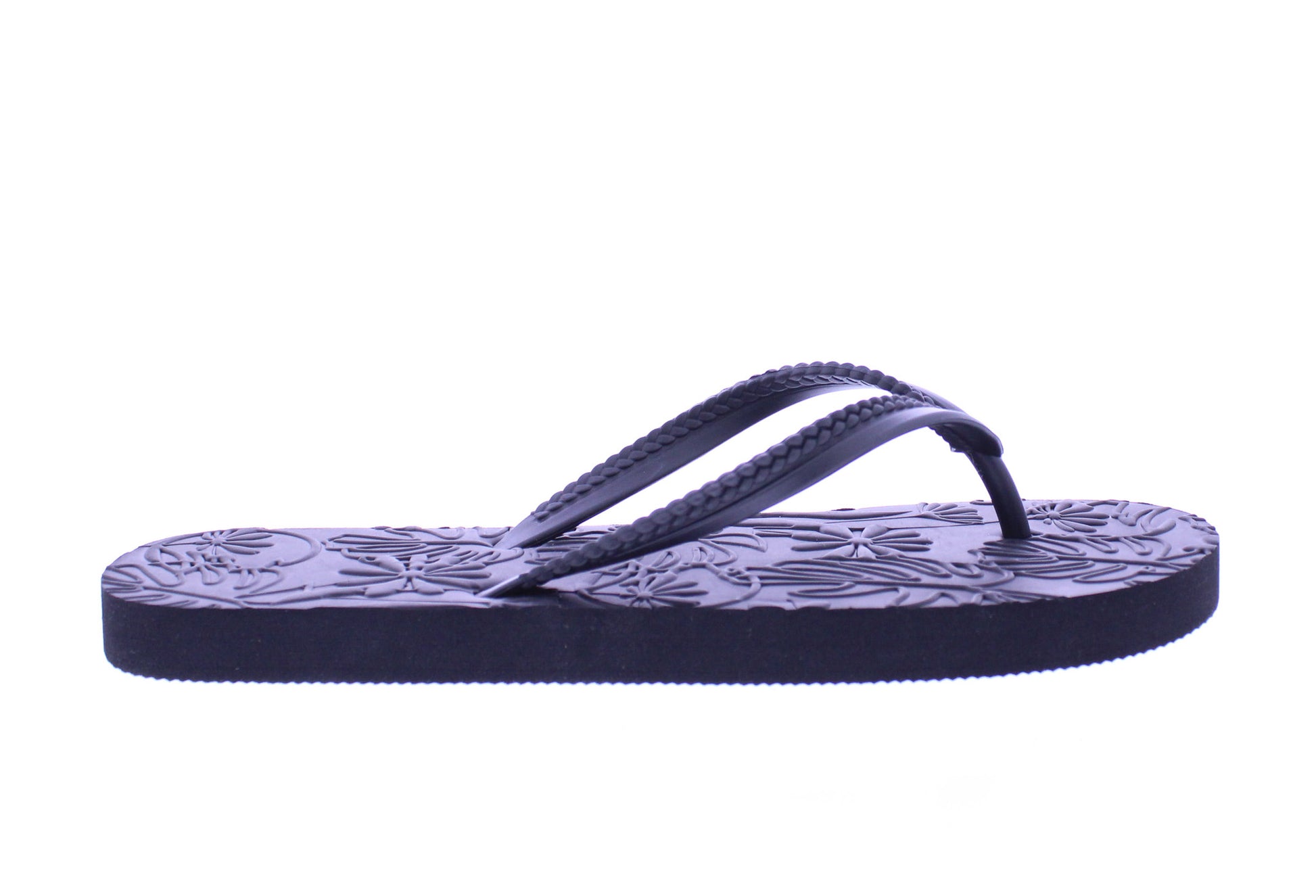 Women Floral Embossed Flip Flop