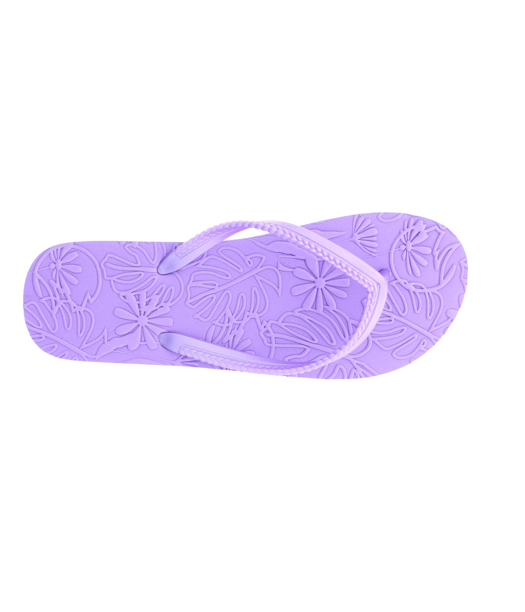 Women Floral Embossed Flip Flop
