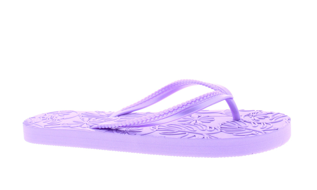 Women Floral Embossed Flip Flop