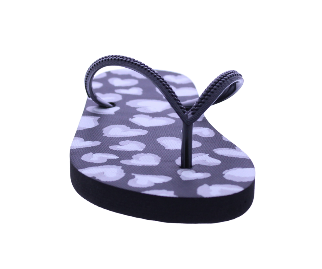 Women Heart Print Flip Flop