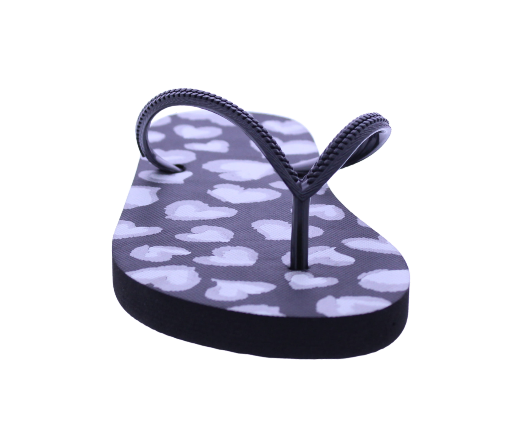 Women Heart Print Flip Flop