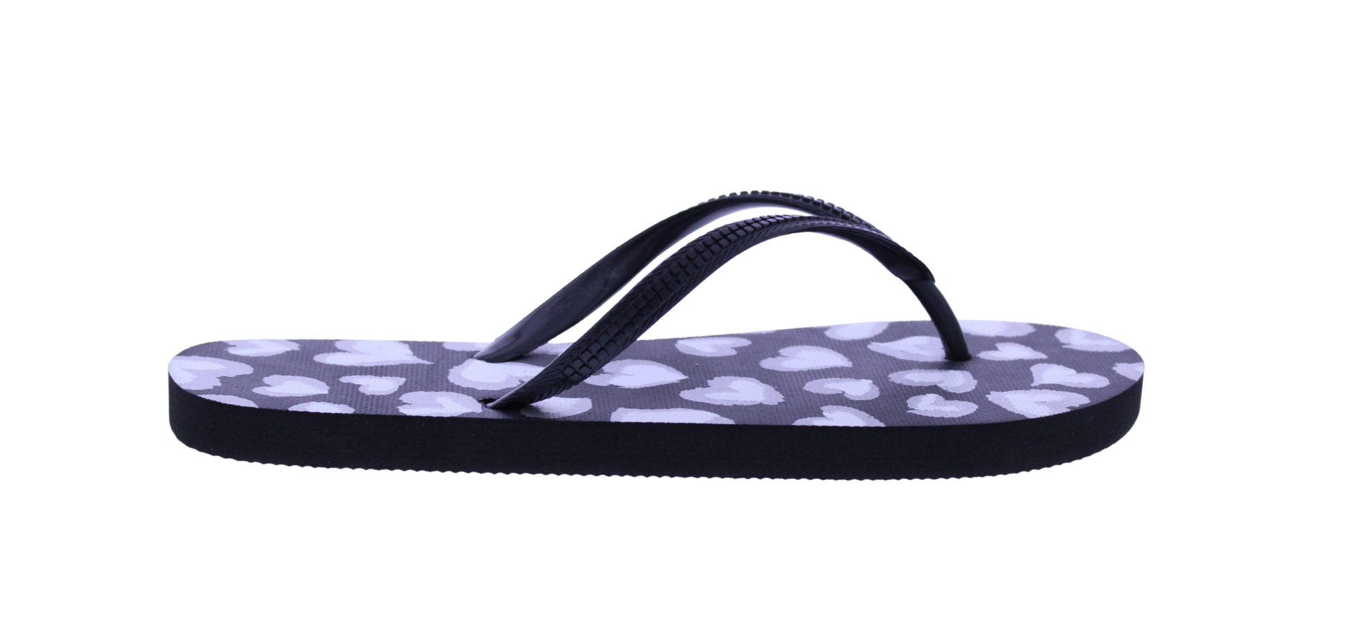 Women Heart Print Flip Flop