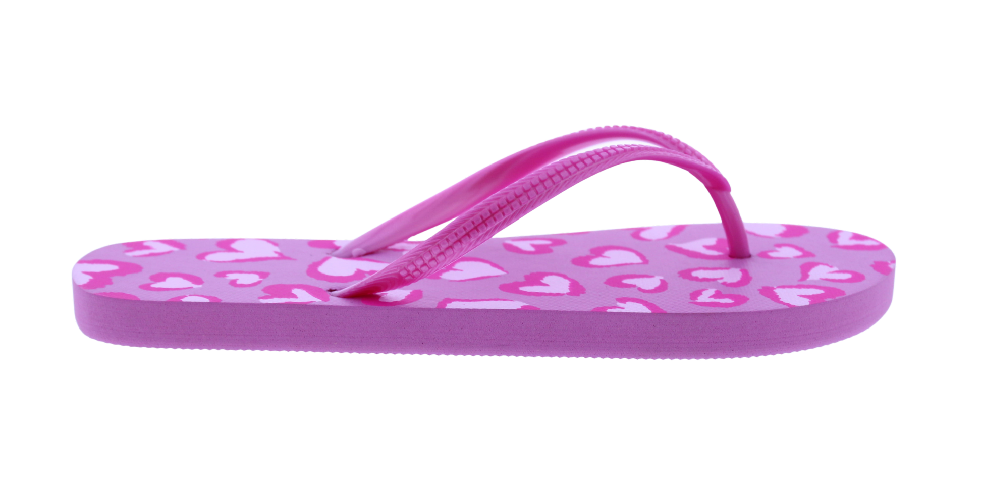 Women Heart Print Flip Flop