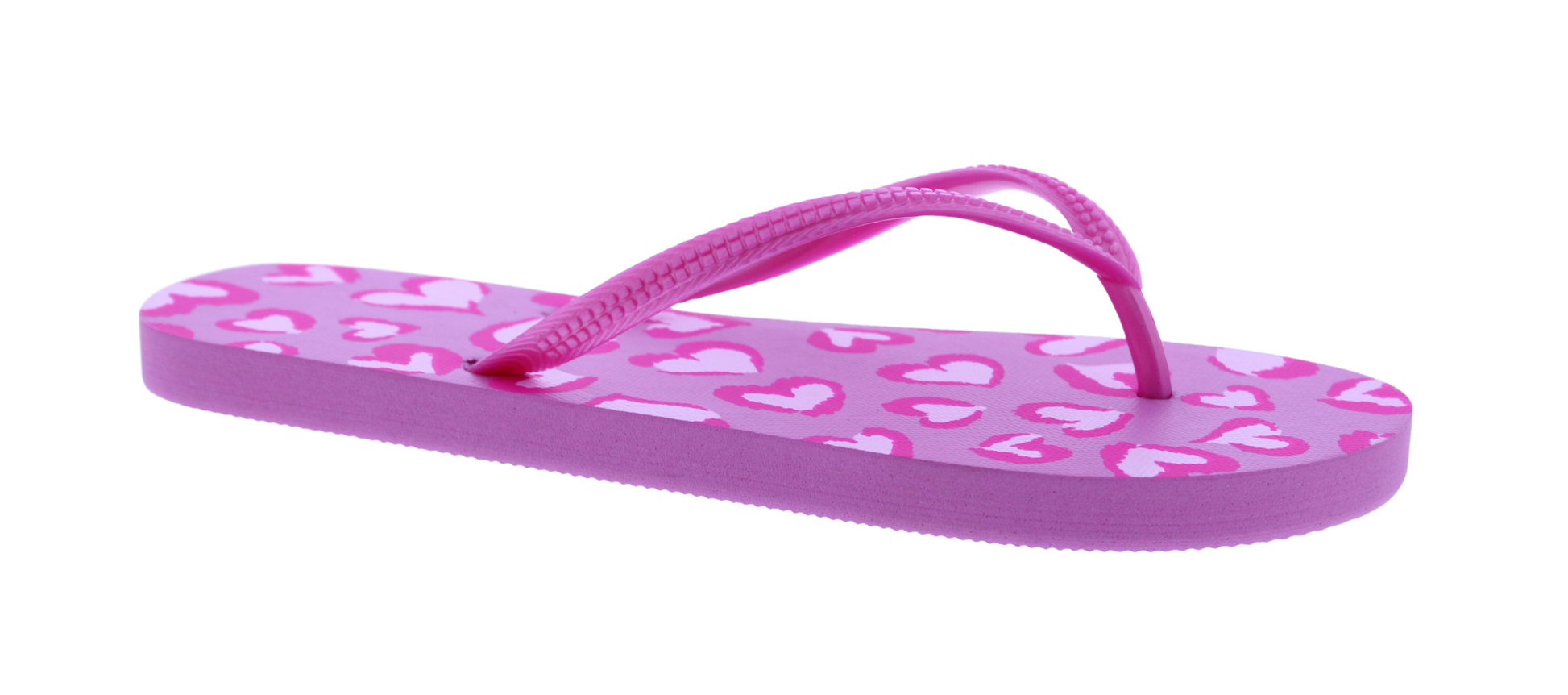 Women Heart Print Flip Flop