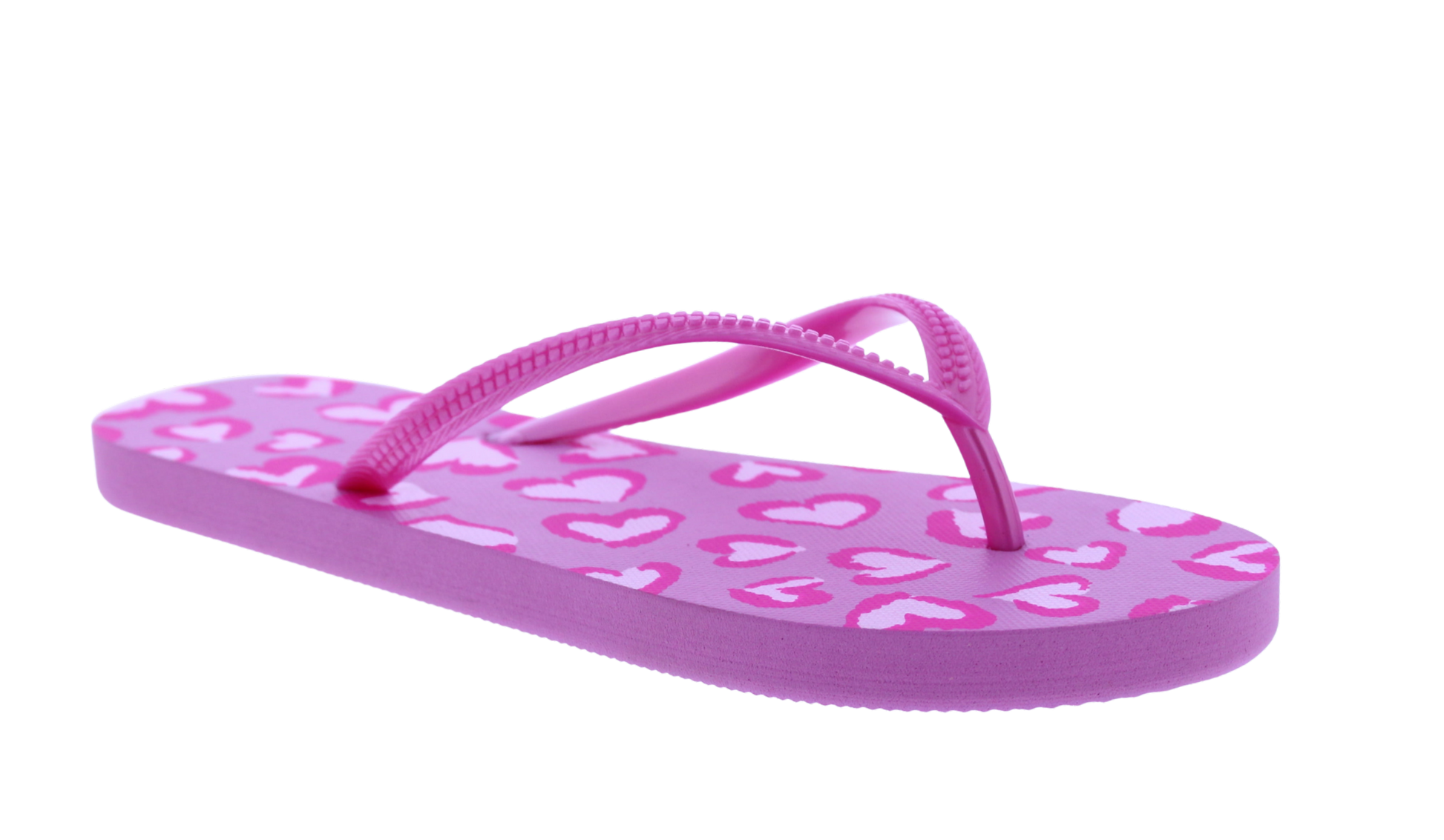 Women Heart Print Flip Flop