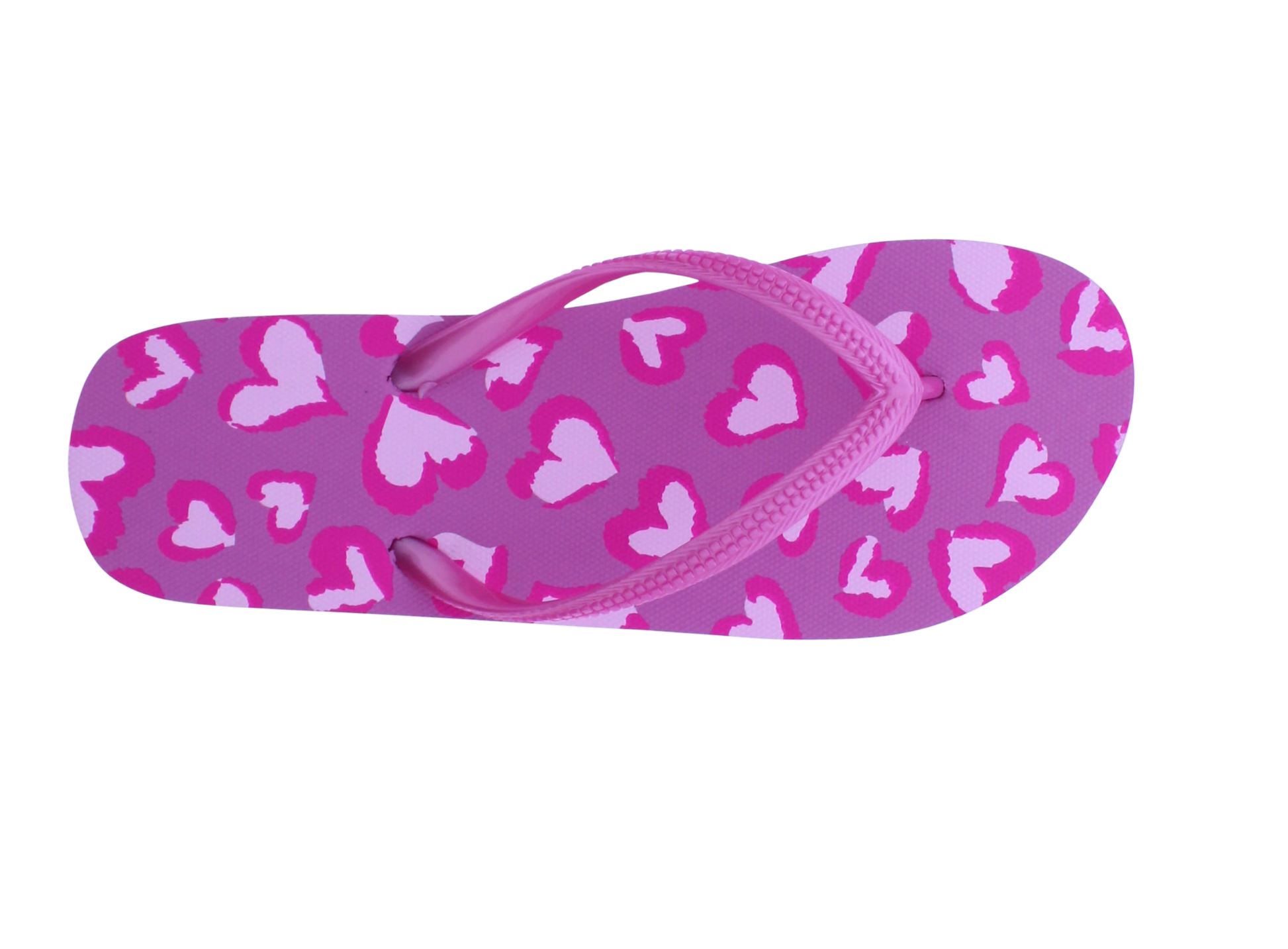 Women Heart Print Flip Flop