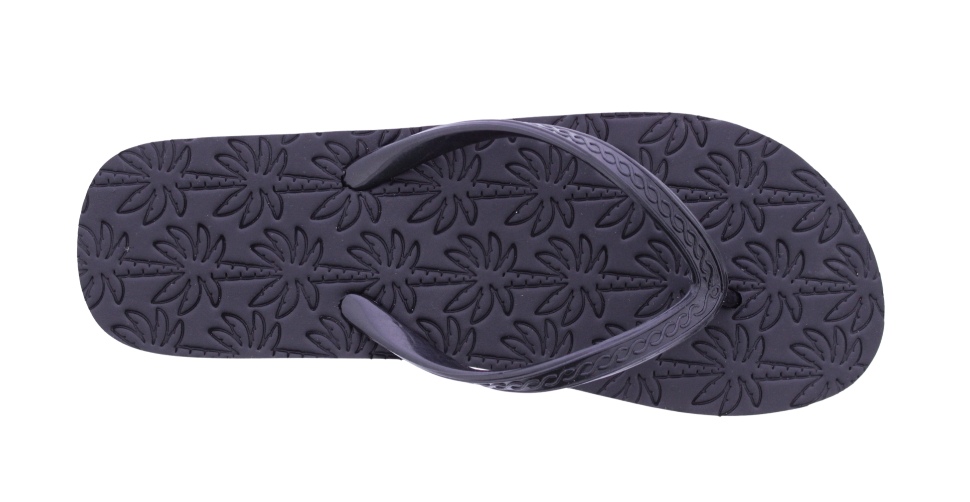 Women Palm Tree Embossed Flip Flop