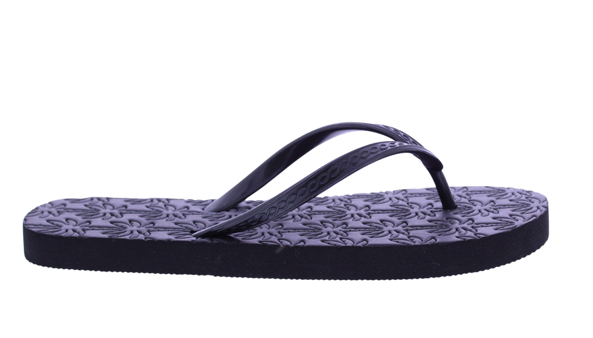 Women Palm Tree Embossed Flip Flop