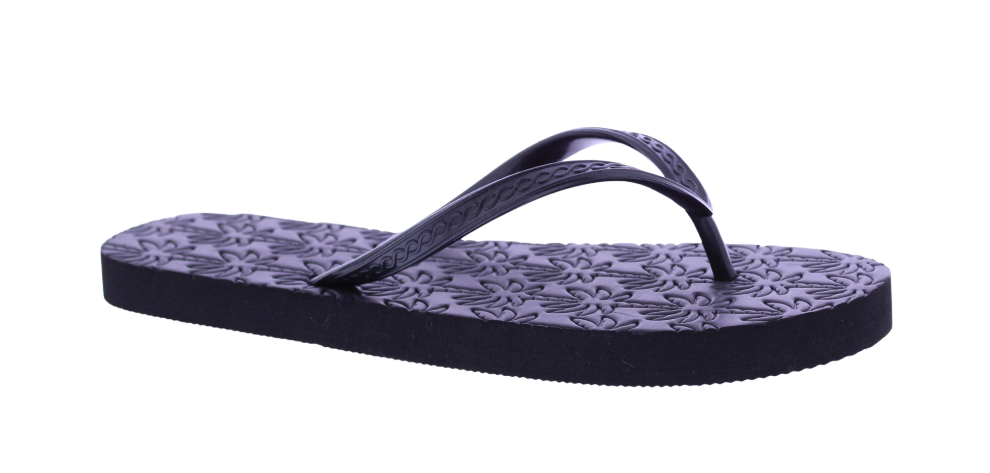 Women Palm Tree Embossed Flip Flop