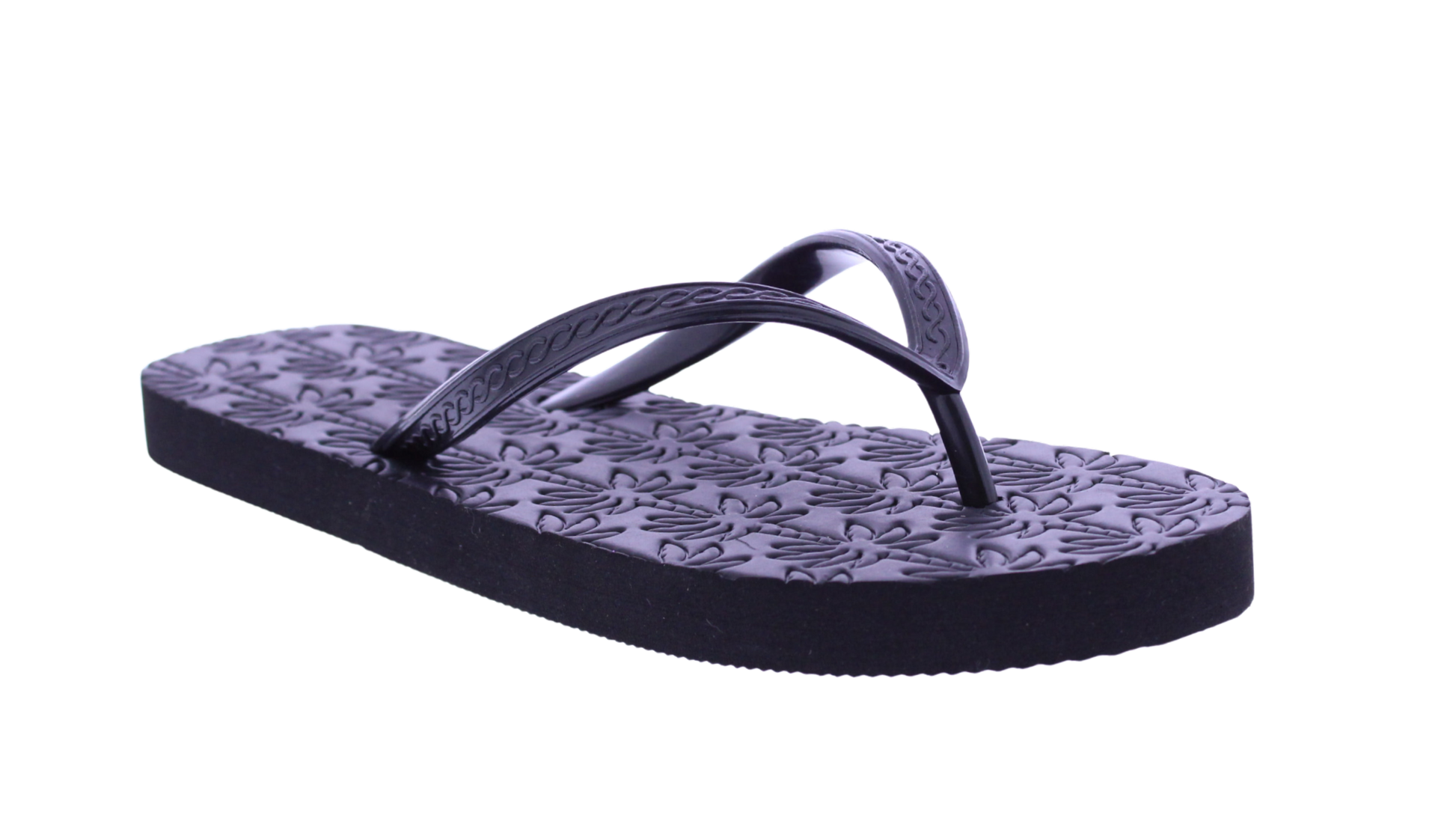 Women Palm Tree Embossed Flip Flop